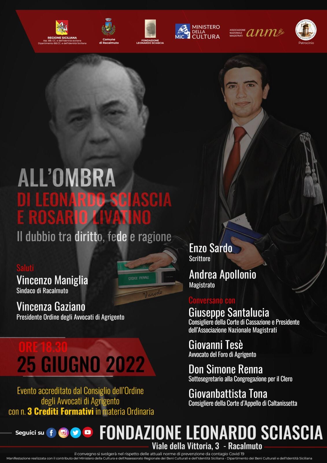 All'ombra di Leonardo Sciascia e Rosario Livatino