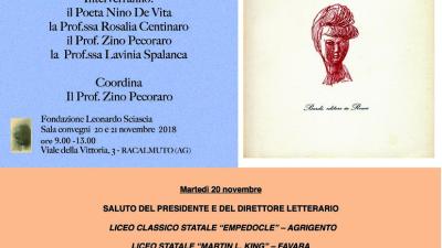 Giornate Sciasciane 20-21/11/2018 "La Sicilia, il suo cuore"