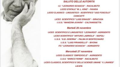 Giornate Sciasciane 25-26-27/11/2017 "Incontro con le scuole"