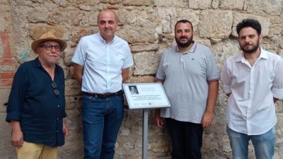 Posa della Targa alla memoria del matrimonio di Leonrado Sciascia con Maria Andronico